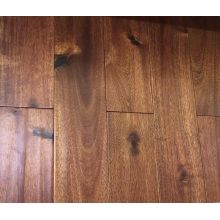 Günstige Handscraped Black Walnut Stain Kleine Blatt Klick System Acacia Engineered Wood Flooring